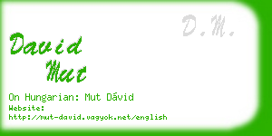 david mut business card